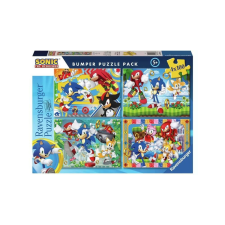 Ravensburger 4 x 100 db-os puzzle - Sonic (12004057) puzzle, kirakós