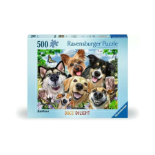 Ravensburger 500 db-os puzzle - Selfies - Boldog kutyák (12000532) puzzle, kirakós