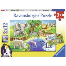  Ravensburger Állatkerti állatok 2 x 12 db puzzle puzzle, kirakós