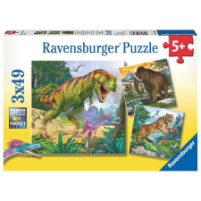 Ravensburger Állatok a dínók korából 3 az 1-ben puzzle (9358) puzzle, kirakós