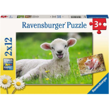 Ravensburger Állatos Ravensburger Képkirakó 2x12 darabos készlet puzzle, kirakós