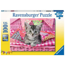 Ravensburger bájos kiscica XXL puzzle 100 darabos puzzle, kirakós