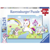 Ravensburger Csodás unikornisok 2 x 24 db puzzle  Ajánlott 4-6 éves korig unisex (53160)