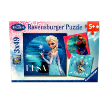 Ravensburger Disney hercegnők: Jégvarázs 3 x 49 db-os puzzle puzzle, kirakós