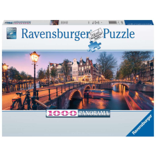 Ravensburger Este Amsterdamban - 1000 darabos panoráma puzzle puzzle, kirakós