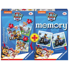 Ravensburger paw patrol mancs őrjárat 3 kirakó + memory multicsomag gyerek puzzle, kirakós