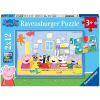 Ravensburger Puzzle 055746 Peppa malac: Peppa kalandja 2x12 db