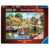 Ravensburger Puzzle 1000 db - Egy forgalmas nap a csatornában  Ajánlott 14-99 éves korig unisex (15433)