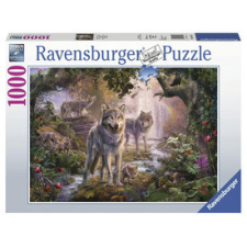 Ravensburger : Puzzle 1000 db - Farkascsalád nyáron puzzle, kirakós