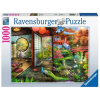 Ravensburger Puzzle 1000 db - Japán kert, teaház  Ajánlott 10-99 éves korig unisex (99946)