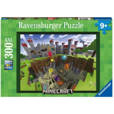 Ravensburger Puzzle 133345 Minecraft 300 db (4005556133345) puzzle, kirakós