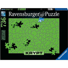 Ravensburger Puzzle 173648 Kripta Puzzle: Neonzöld 736 darab puzzle, kirakós