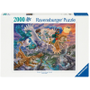 Ravensburger Puzzle 2000 db - Pegazus és barátai  Ajánlott 10-99 éves korig unisex (12889)