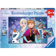 Ravensburger Puzzle - 2 X 24 Darabos, Disney Frozen - Jégvarázs (GXP-559037) puzzle, kirakós