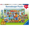 Ravensburger Puzzle 2x12 db - A boltban  Ajánlott 3-6 éves korig unisex (40976)
