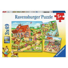  Ravensburger Puzzle 3x49 db - Nyaralás puzzle, kirakós