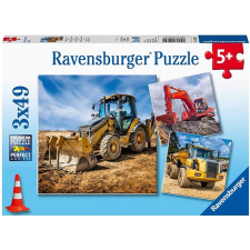 Ravensburger : Puzzle 3x49 db - Óriás munkagépek (05032) puzzle, kirakós