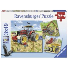 Ravensburger : Puzzle 3x49 db - Óriási gépek puzzle, kirakós