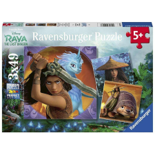 Ravensburger Puzzle 3x49 db - Raya és az utolsó sárkány puzzle, kirakós