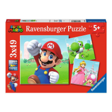  Ravensburger Puzzle 3x49 db - Super Mario puzzle, kirakós