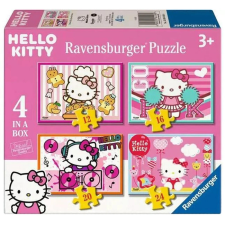 Ravensburger Puzzle 4in1 - Hello Kitty  Ajánlott 3-6 éves korig unisex (82275) puzzle, kirakós