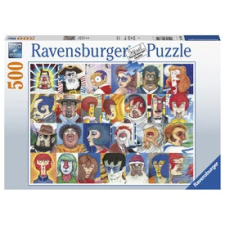  Ravensburger: Puzzle 500 db - Arcok puzzle, kirakós