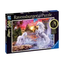 Ravensburger Puzzle 500 db - Egyszarvúak a folyónál puzzle, kirakós