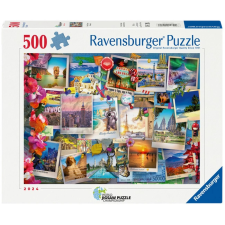 Ravensburger Puzzle 500 db - Képeslapok  Ajánlott 10-99 éves korig unisex (16582) puzzle, kirakós