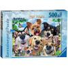 Ravensburger Puzzle 500 db - Kutya szelfik  Ajánlott 10-99 éves korig unisex (41366)