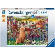  Ravensburger: Puzzle 500 db - Kutyusok a kertben (41294) puzzle, kirakós