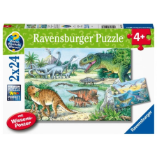 Ravensburger Ravensburger dinoszaurusz világ puzzle 2x24 darab puzzle, kirakós
