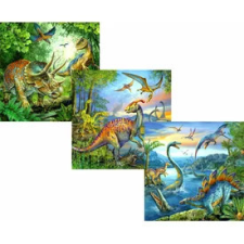 Ravensburger Ravensburger: Dinoszauruszok 3 x 49 darabos puzzle puzzle, kirakós