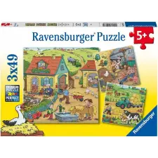 Ravensburger Ravensburger: Puzzle 3x49 db - Élet a farmon puzzle, kirakós