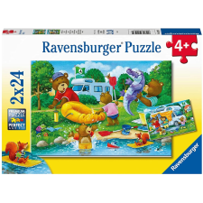 Ravensburger Ravensburger puzzle medve család kempingezik 2x24 darabos puzzle, kirakós
