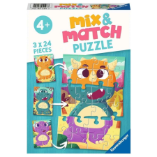 Ravensburger Ravensburger puzzle mix&match aranyos dinoszauruszok 3x24 darab puzzle, kirakós