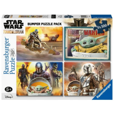 Ravensburger ravensburger puzzle Star Wars: Mandalorian 4x100 darab puzzle, kirakós