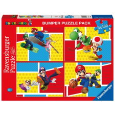 Ravensburger Ravensburger Super Mario puzzle 4x100 darab puzzle, kirakós