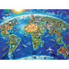 Ravensburger Ravensburger világemlékek térkép XXL puzzle, 300 darabos puzzle, kirakós