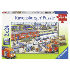 Ravensburger Rušné vasúti pályaudvar RAVENSBURGER puzzle 2x24 darabos puzzle, kirakós