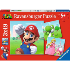 Ravensburger Super Mario - 3x49 darabos puzzle (05186) puzzle, kirakós