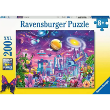 Ravensburger XXL Puzzle játék 200 darabos Kozmikus város puzzle, kirakós