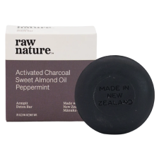 Raw Nature Armpit Detox Bar, Méregtelenítő szilárd szappan aktív szénnel, 70 g szappan