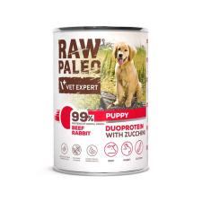 Raw Paleo Beef Rabbit Puppy 400g marhahús nedves eledel nyúllal kölyökkutyáknak kutyaeledel