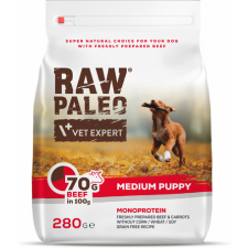 Raw Paleo Puppy Medium Monoprotein Beef 280 g kutyaeledel