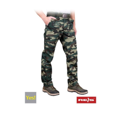 RAW-POL Derékvédő nadrág, klasszikus szabású IGEN munkához 58 Olive Camouflage munkaruha