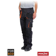 RAW-POL Pantaloni de protectie, Foreco, in talie, din tercot, rezistenti la rupere si uzura, cu buzunare multiple, marimea 60