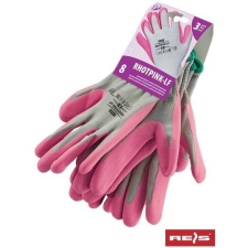 RAW-POL RHOTPINK-LF női latex merülő védőkesztyű védőkesztyű