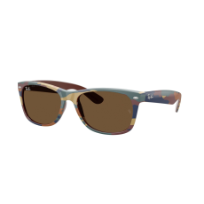 Ray-Ban RB2132 682533 NEW WAYFARER Brown & Blue Camuflage Dark Brown napszemüveg