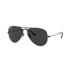 Ray-Ban RB3025 002/48 AVIATOR LARGE METAL BLACK BLACK POLARIZED napszemüveg