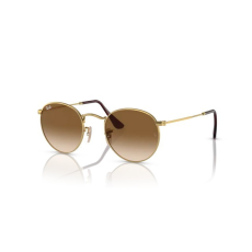 Ray-Ban RB3447 001/51 ROUND METAL GOLD CLEAR GRADIENT BROWN napszemüveg